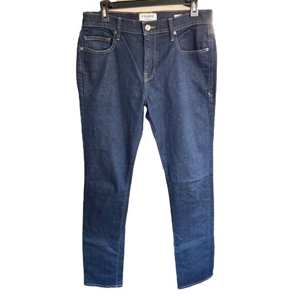 Frame Denim Vinoodh In Hickory VIN270 Sz 32 Highrise Stretch Preppy Prep - Picture 1 of 11